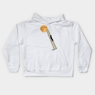 Cat and moon Kids Hoodie